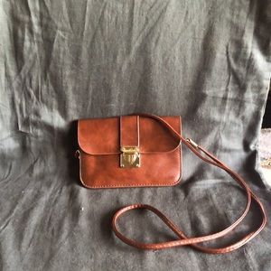 Brown Leather Crossbody Purse